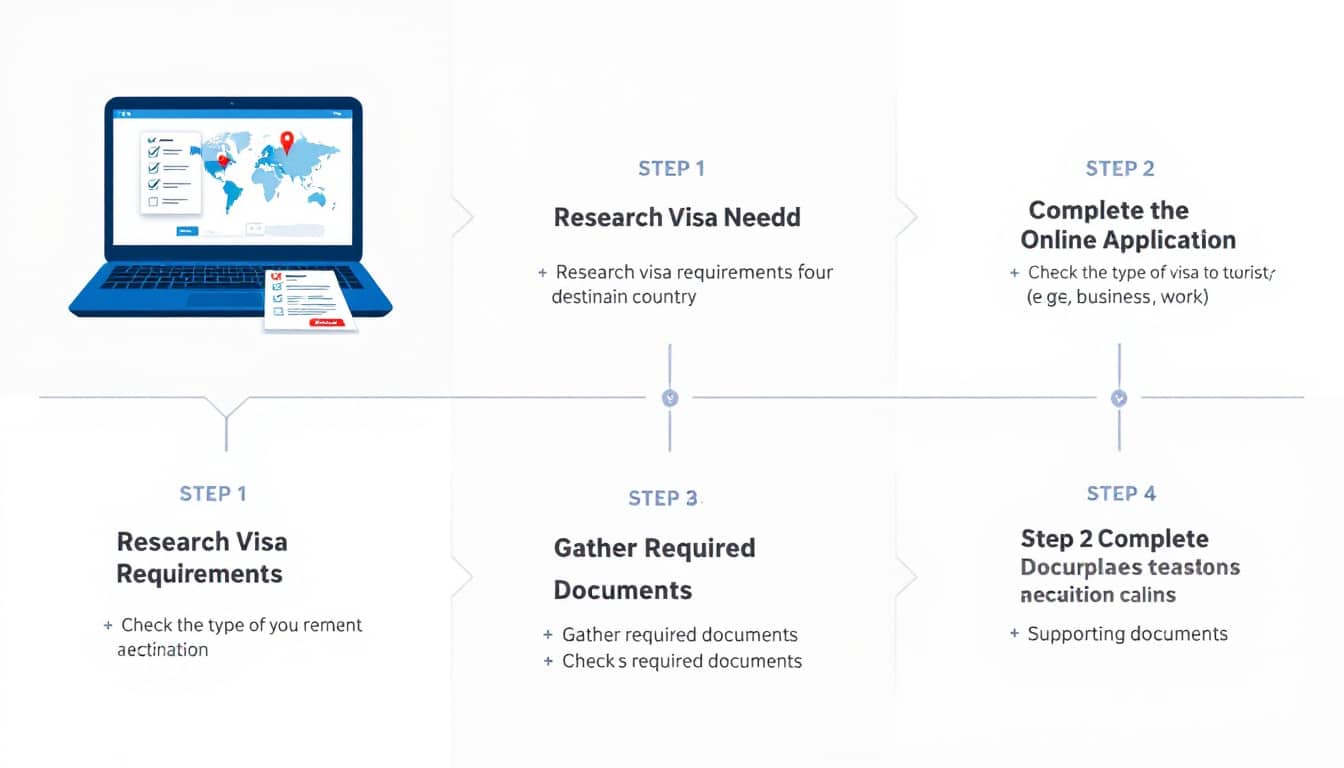 découvrez notre guide détaillé sur le processus de demande d'e-visa pas à pas. apprenez comment remplir votre demande en ligne facilement, les documents nécessaires et les conseils pour obtenir votre e-visa sans tracas.