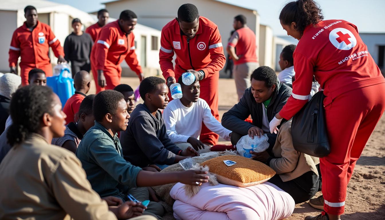 découvrez comment le croissant-rouge mauritanien met en place un programme d'assistance d'urgence pour secourir les migrants en détresse en mer. un engagement fort pour la solidarité et l'aide humanitaire en mauritanie.