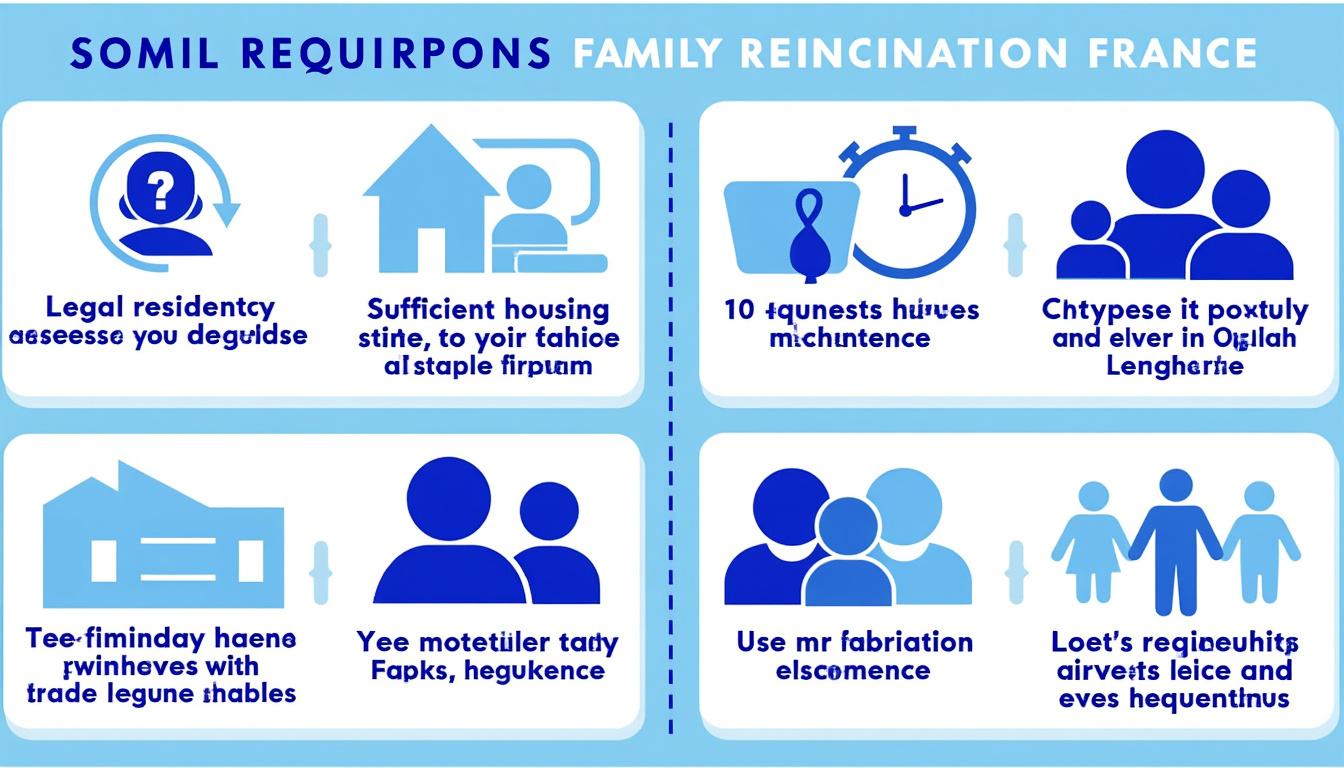 découvrez les conditions essentielles pour le regroupement familial en france. cette guide vous informe sur les critères à remplir, les démarches à suivre, et les droits des familles souhaitant se retrouver en france. assurez-vous d'avoir toutes les clés en main pour réussir votre projet de vie en famille.