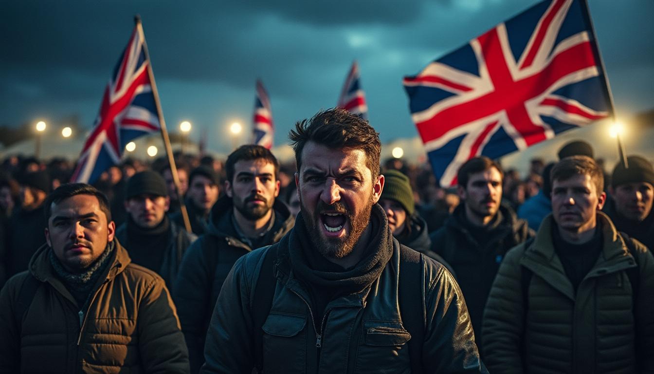 découvrez comment des groupes d'extrême droite britanniques mènent des actions provocantes contre les migrants à calais et dunkerque, mettant en lumière les tensions croissantes à la frontière franco-britannique.