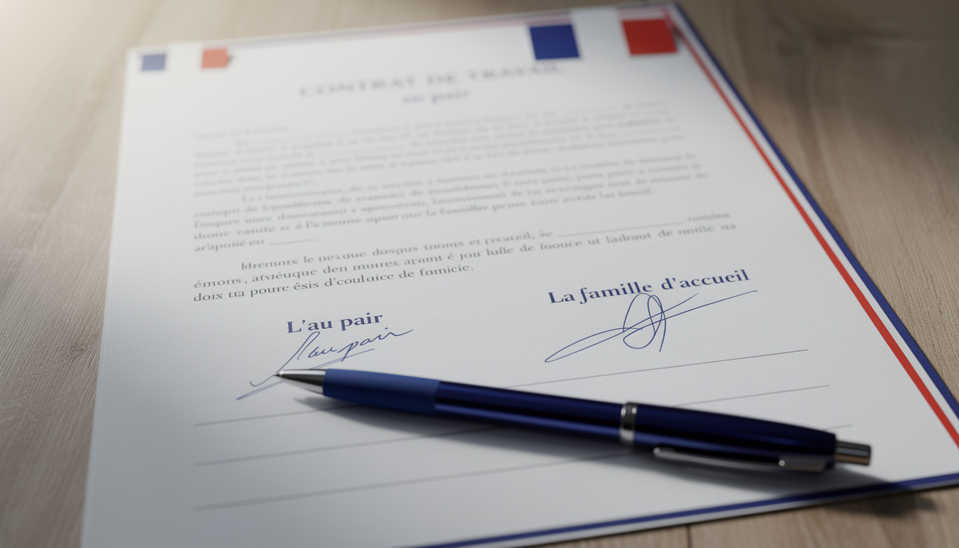 découvrez un modèle de contrat au pair complet et les obligations légales à respecter pour une expérience réussie entre l'au pair et la famille d'accueil.